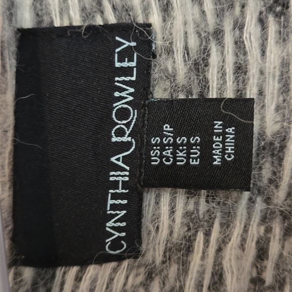 Cynthia Rowley open long alpaca wool blend - Picture 3 of 4